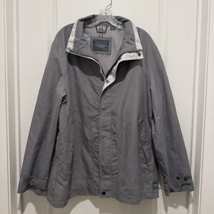 American Modern Alexander Julian Men's Windbreaker Spring Fall Large Gray